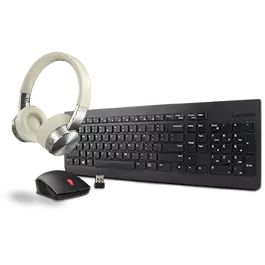 Headphone, mouse and keyboard