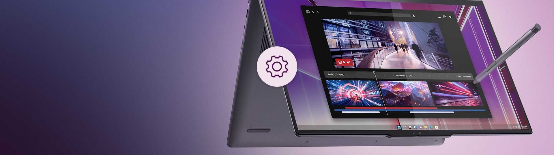 Lenovo ThinkPad X1 Carbon Gen 13 laptop open on a desk, showcasing its sleek design and high-resolution display.