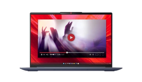 Lenovo Ideapad Slim 5 16 inches Intel Abyss blue featuring an entertainment screenfill