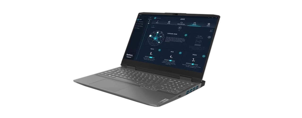 Lenovo LOQ 15IRH8 avec l'interface utilisateur Lenovo Vantage à l'écran