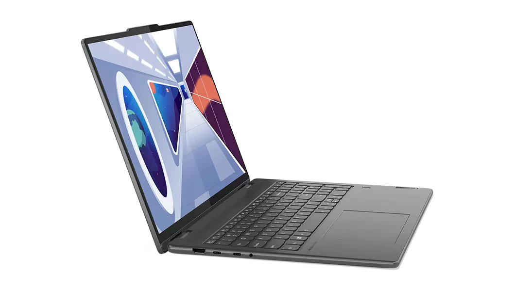 Yoga 7i Gen 8 laptop open, facing right