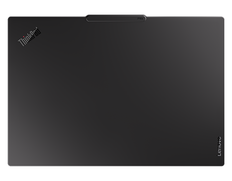 Top cover view highlights ThinkPad branding and minimalist design of Lenovo ThinkPad P16s Gen 5 (16″ AMD) Mobile Workstation.