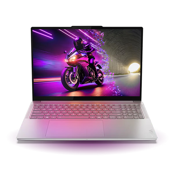 Front view of the Yoga Pro 9i Gen 10 Aura Edition (16″ Intel).