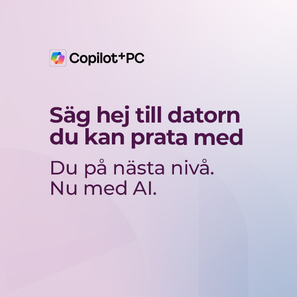 Säg hej till datorn du kan prata med, Du på nästa nivå. Nu med AI.
