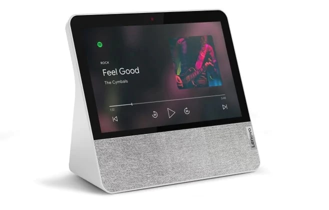 white front gray back NEW 8" Lenovo Smart Display with the Google Assistant 