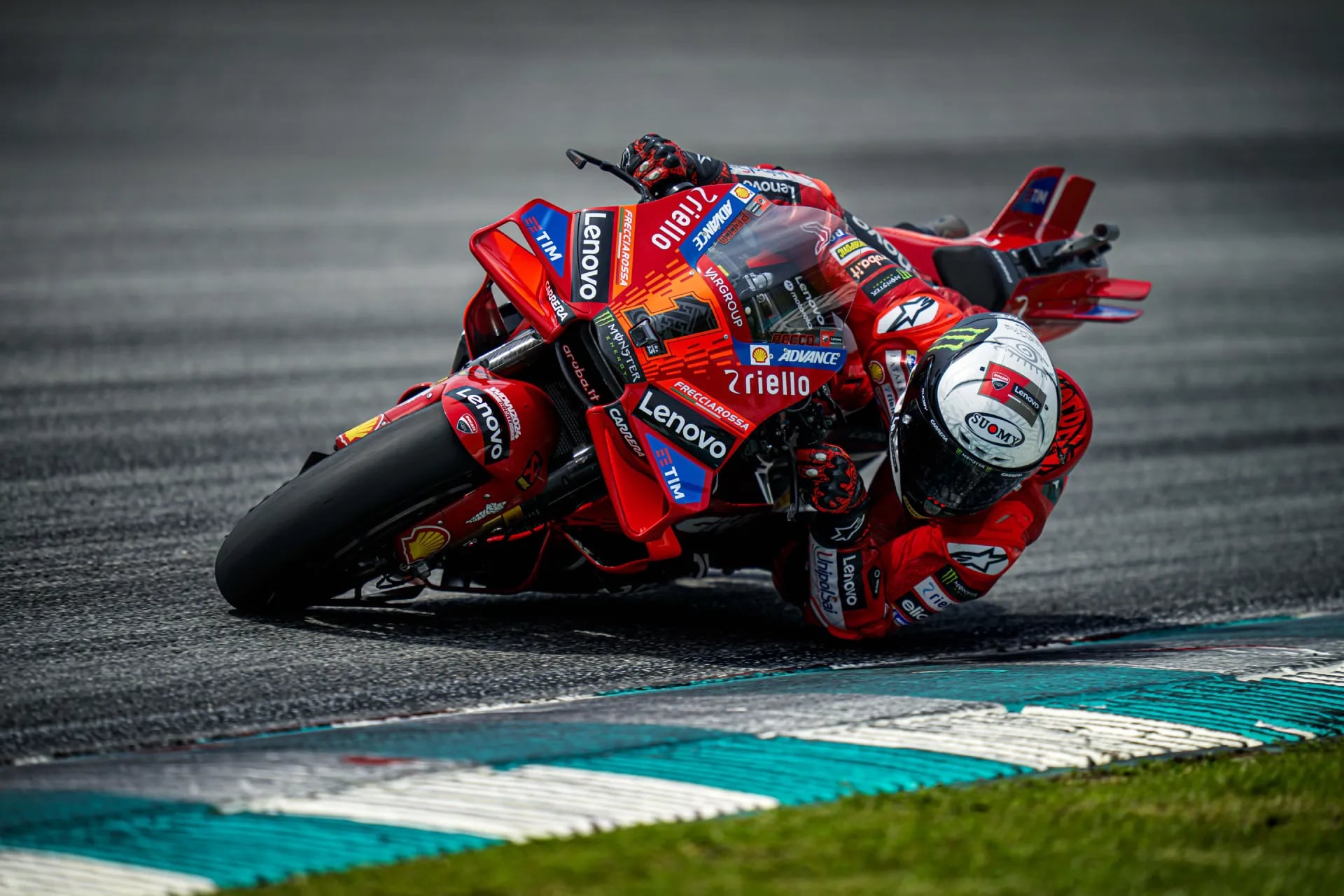 Lenovo Ducati MotoGP racing team accelerating innovation on the track.