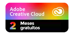 Insignia de suscripción de 2 meses a Adobe Creative Cloud
