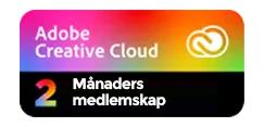 Adobe Creative Cloud 2 månaders medlemsmärke