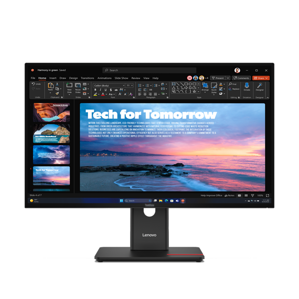 Lenovo ThinkVision T27QD-40 27 QHD USB-C-Docking-Monitor, 2560 x 1440