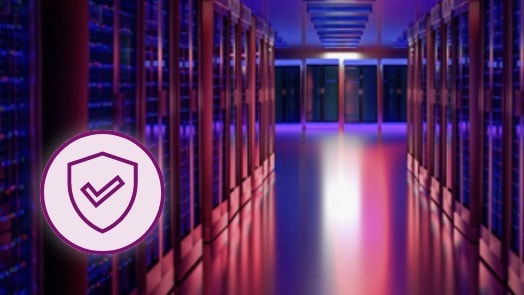 Line icon of upgraded security and reliability