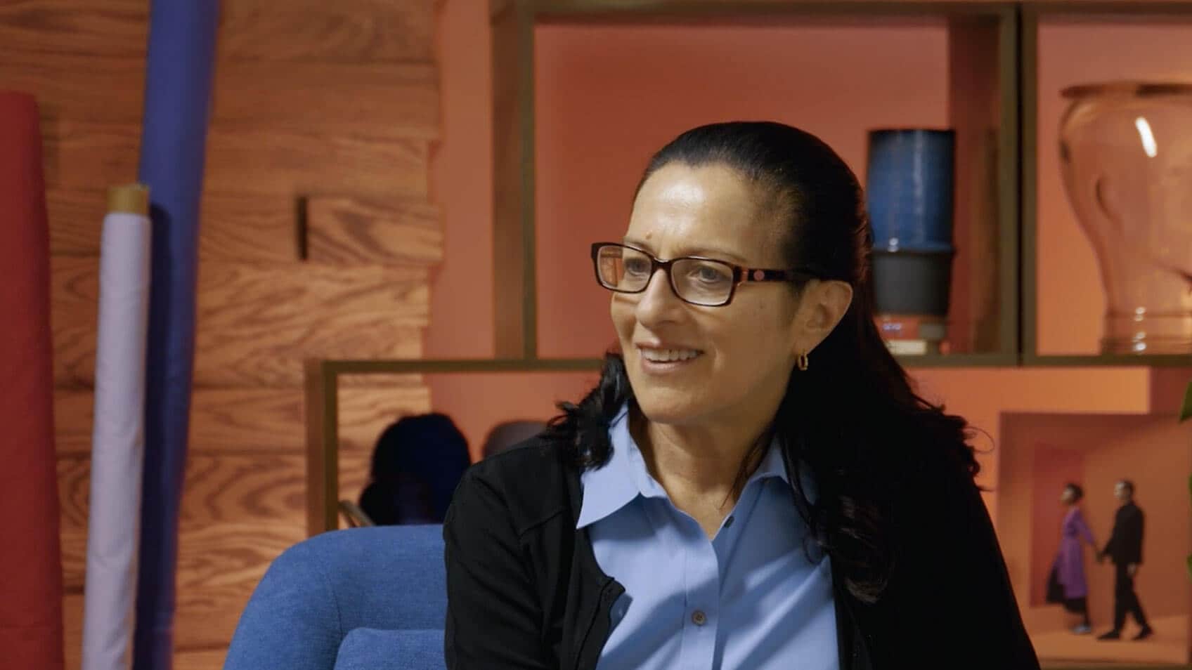 Patricia Wilkey in the Lenovo Studio.