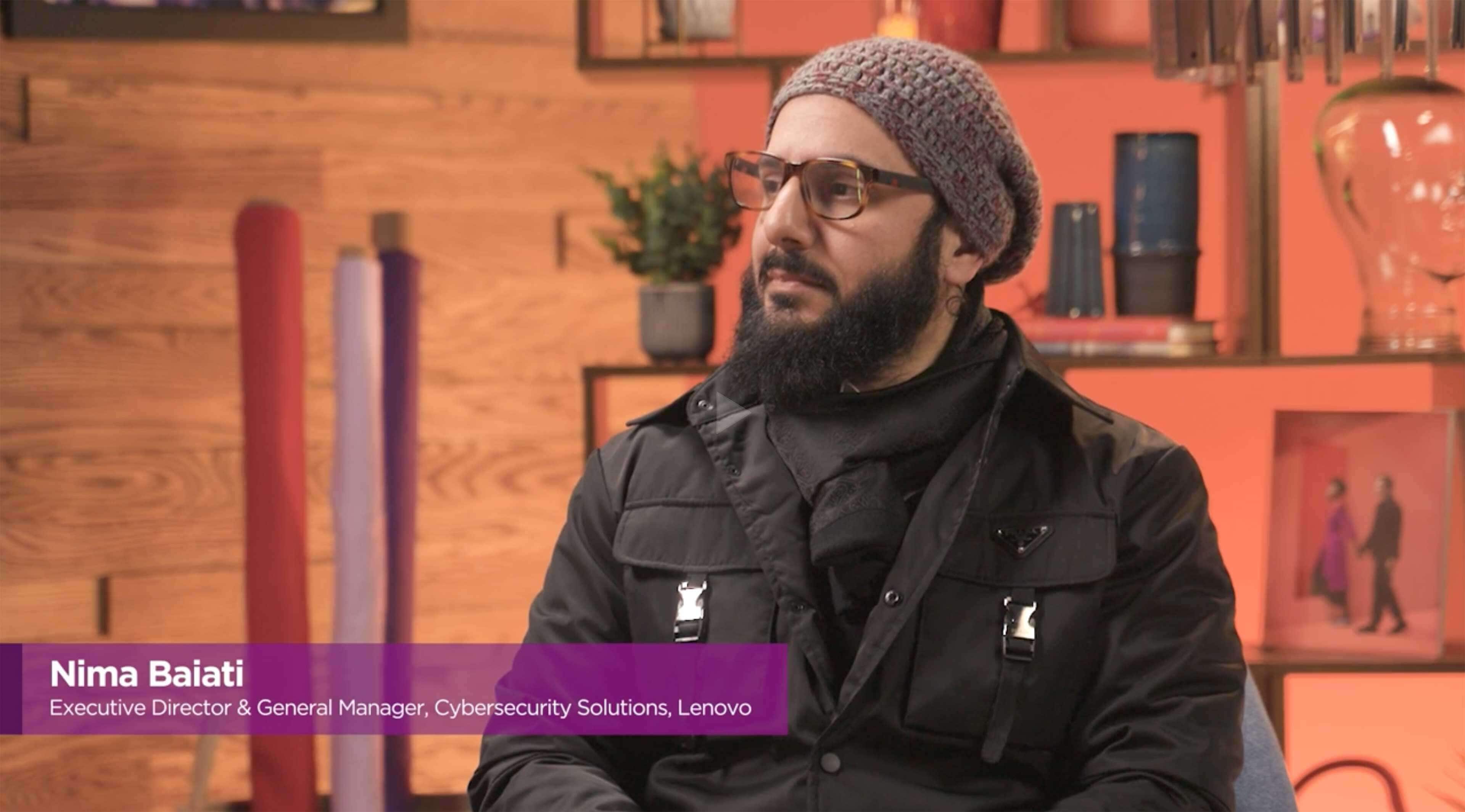 Nima Baiati in the Lenovo Studio.