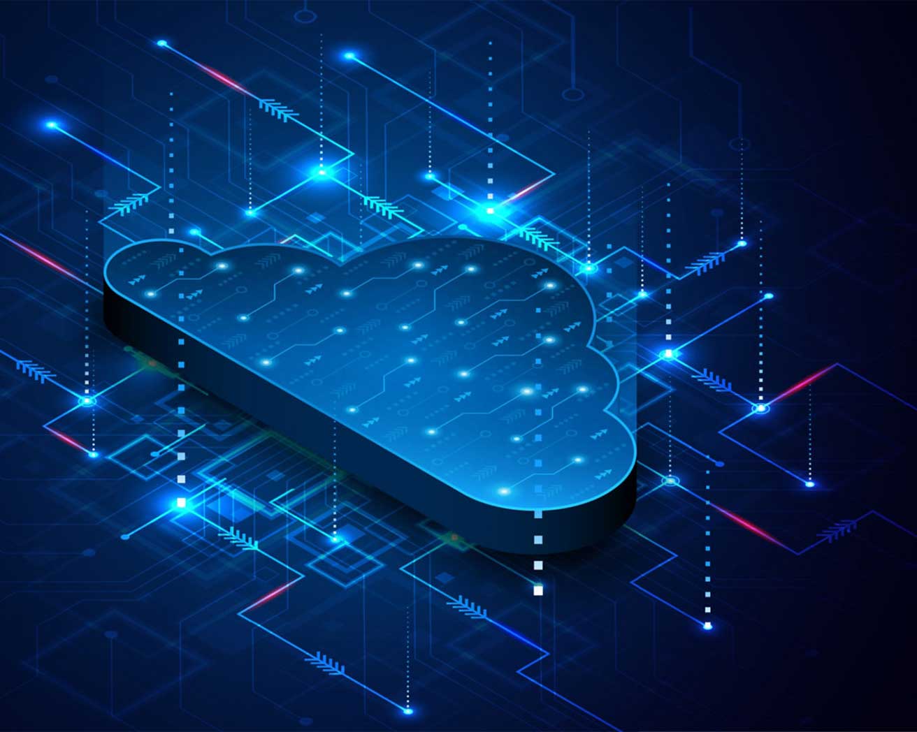 An abstract image representing the cloud.