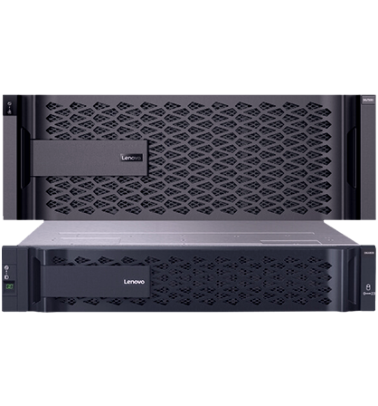 Lenovo Unified Storage - front facing 3 stack