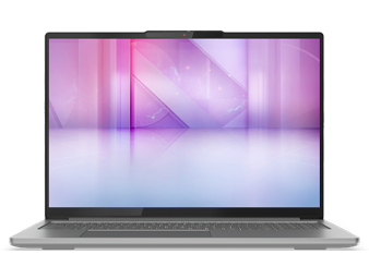 IdeaPad Pro 5i 筆記型電腦的正面顯示螢幕。