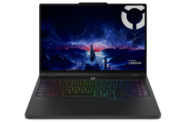 Vue avant du portable Lenovo Legion Pro 5i avec un clavier RVB époustouflant et un écran haute résolution.