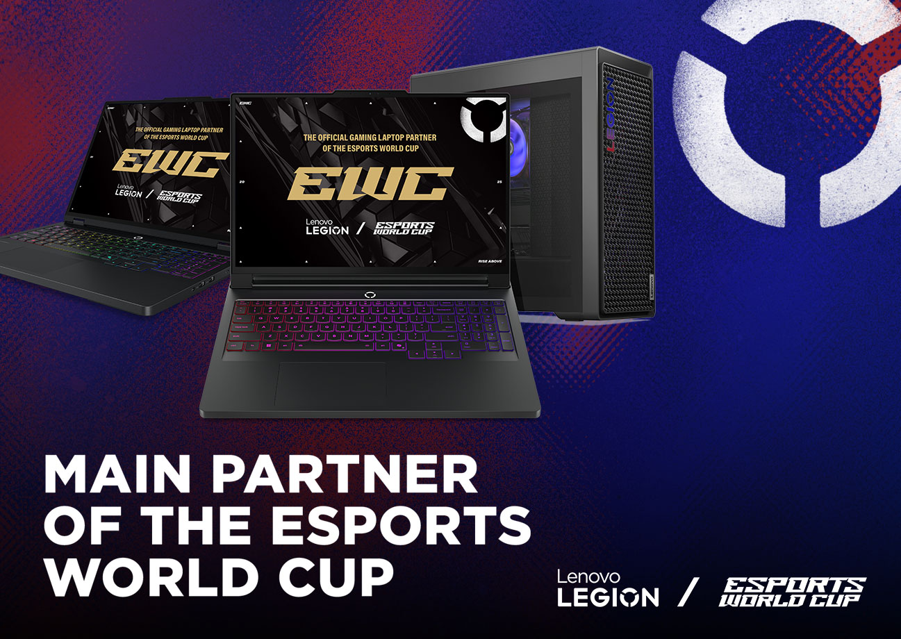Ноутбуки и настольные ПК Lenovo Legion — официальный партнер Кубка мира по киберспорту (Esports World Cup).