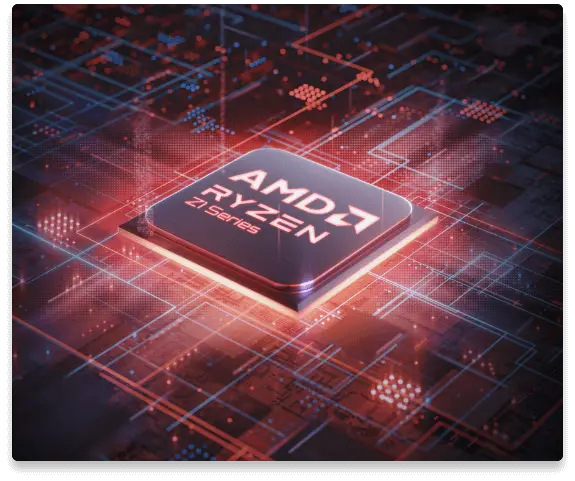 A rendering of the AMD Ryzen™ Z1 Series processor