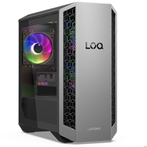 Lenovo LOQ Tower 17IAX10 front facing right.