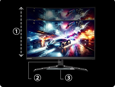 Lenovo Legion R27qc-30 27-inch VA Curved QHD 180Hz Gaming Monitor