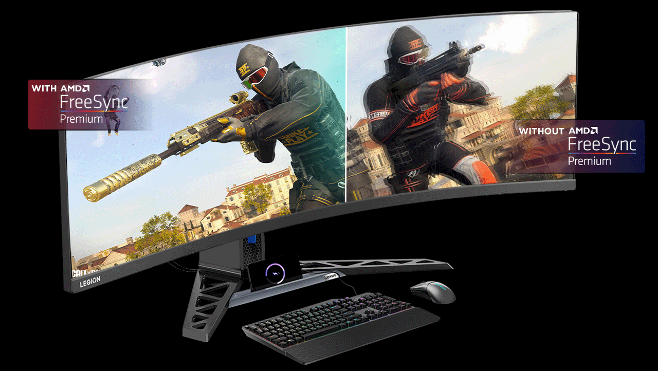 Shooting game shows how AMD FreeSync Premium technology brings smoother gameplay to players seeking a competitive edge.