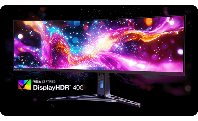 Picture shows the HDR effect on R45w-30 certificated by VESA Display400 can make sure you can enjoy more real-like image effect