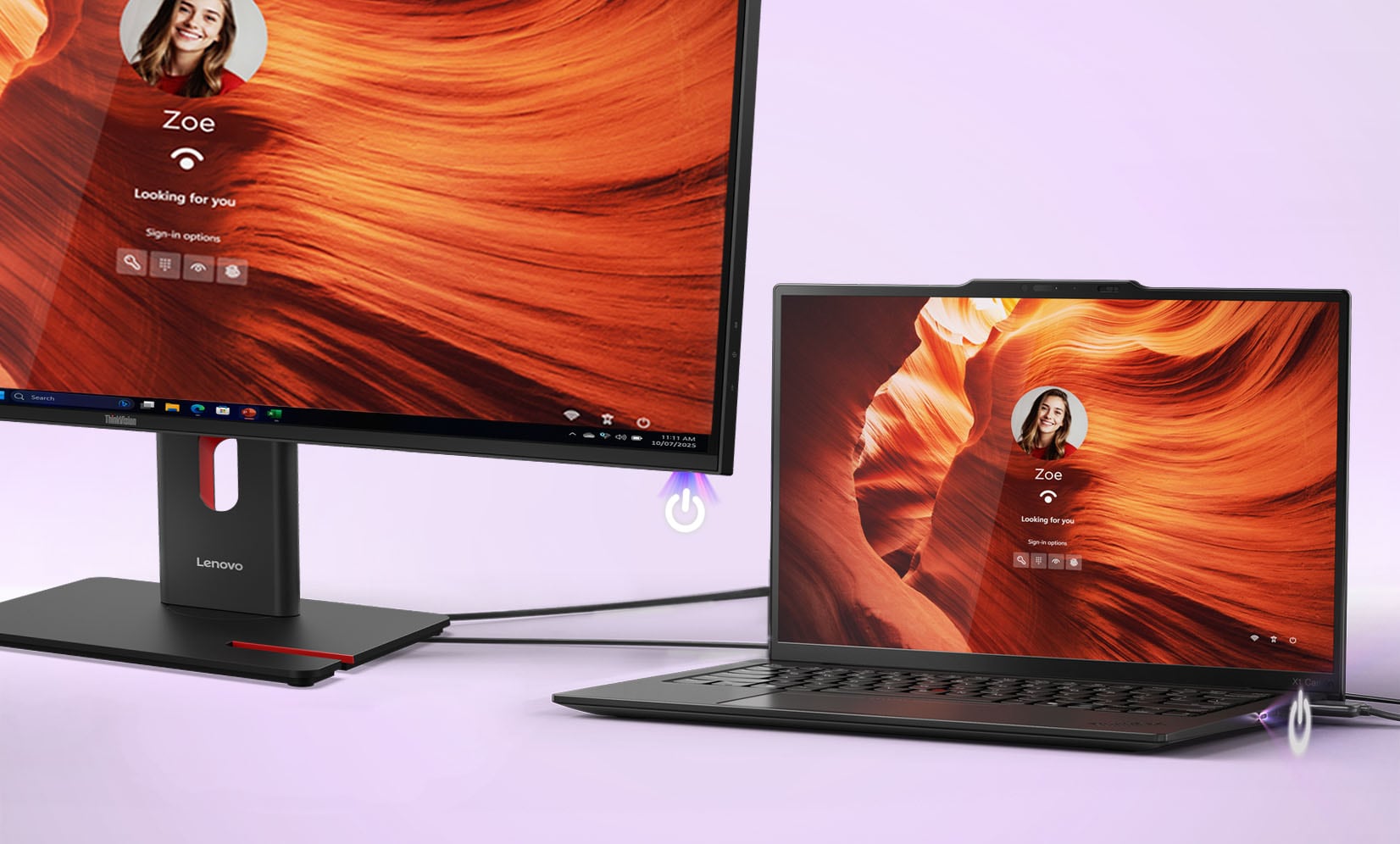 【Yuri0712】 2枚セット ThinkVision 本体のみ ThinkVision T27UD-40(27型/3840×2160/IPS/USB-C/高さ・縦回転