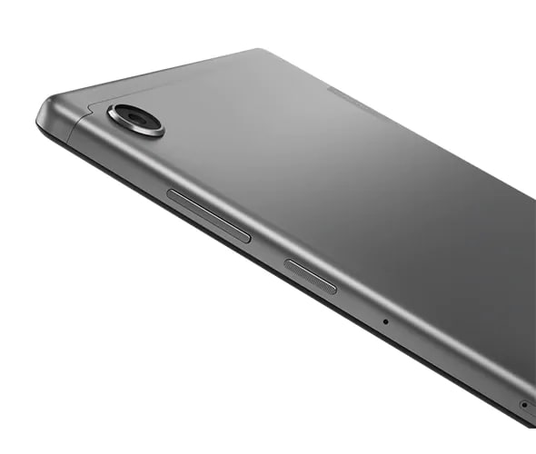 Tablette Lenovo Tab M10 HD (2e génération), vue arrière gauche en angle