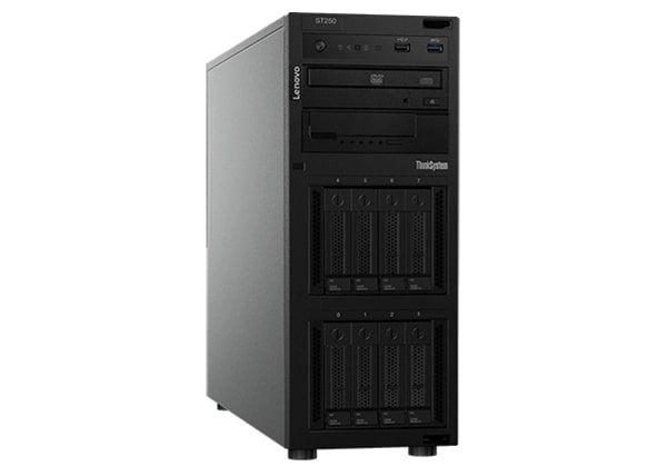 Lenovo ThinkSystem ST250 Tower Server - front facing right
