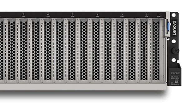 Lenovo ThinkSystem SR670 V2 Rack Server - close up, front facing