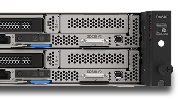 Lenovo ThinkSystem SD630 V2 High-Density Server - close up, front facing