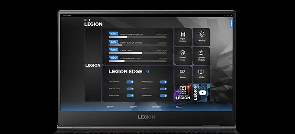 Portable de jeux Lenovo Legion Y740 de 15" : Lenovo Vantage avec Legion Edge