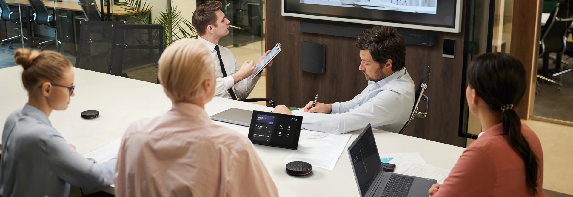 People in meeting