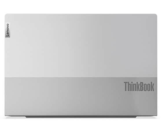 Lenovo ThinkBook 14 Gen 4 (14 tuumaa, AMD) -kannettava – takaa kuvattuna, kansi avattuna