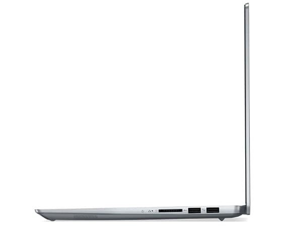 Linkeraanzicht Lenovo IdeaPad 5i Pro Gen 7 laptop-pc, staand.
