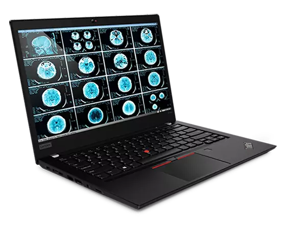 Lenovo ThinkPad P14s Gen 2 (14'' Intel) zakelijke laptop, aanzicht rechtsvoor