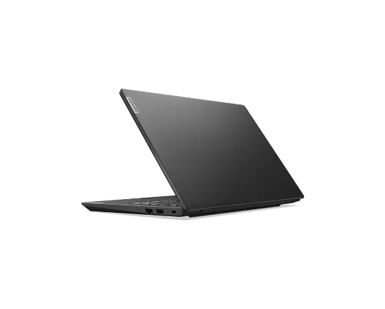 Lenovo V15 Gen 2 (15” Intel) laptop – ¾ right rear view, with lid partially open.