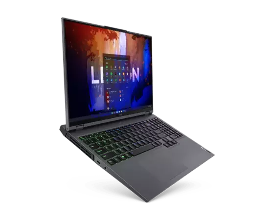 Lenovo Legion 5 Pro (16” AMD), front angle view.