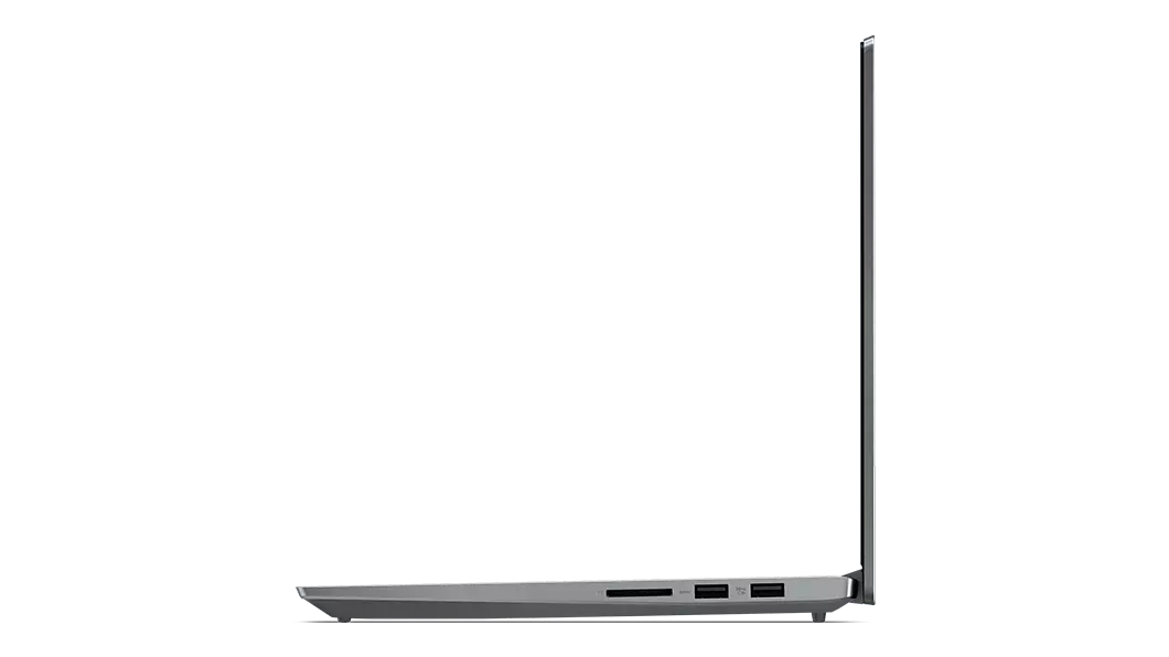 Cloud Grey IdeaPad 5i Gen 7 laptop left side-profile view