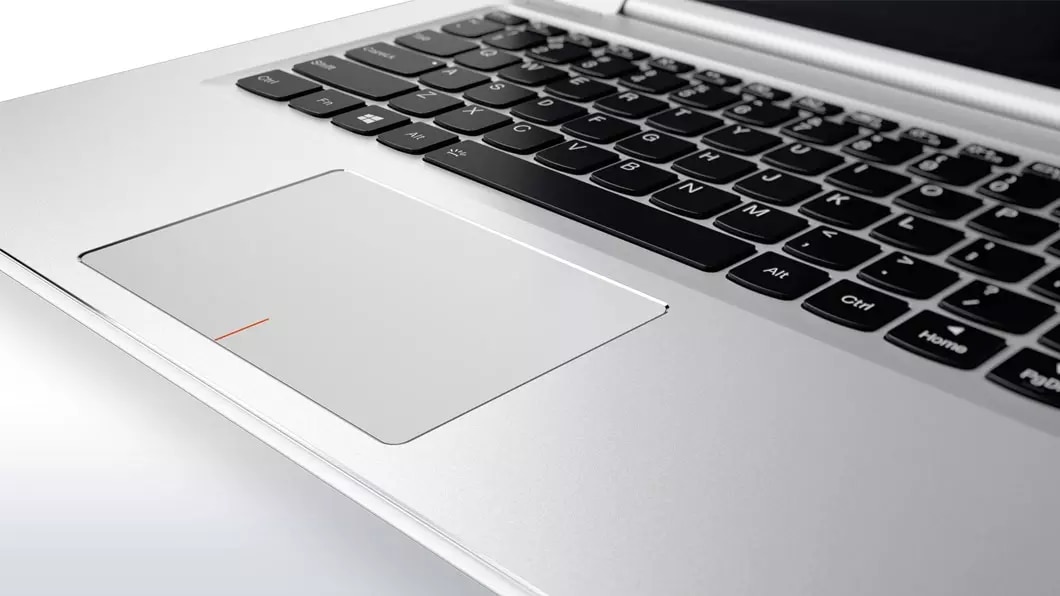 Lenovo Yoga 510 in white, trackpad detail