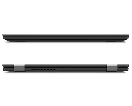 Lenovo ThinkPad L390 Yoga - Two shots of the 2-in-1 laptop, showing the front and rear side