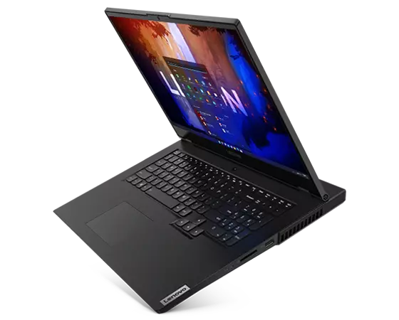Lenovo Legion 5 17 vue latérale d’ordinateur portable