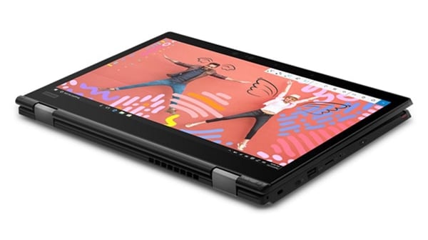 Lenovo ThinkPad L390 Yoga - Business 2-in-1 laptop folded flat in tablet mode