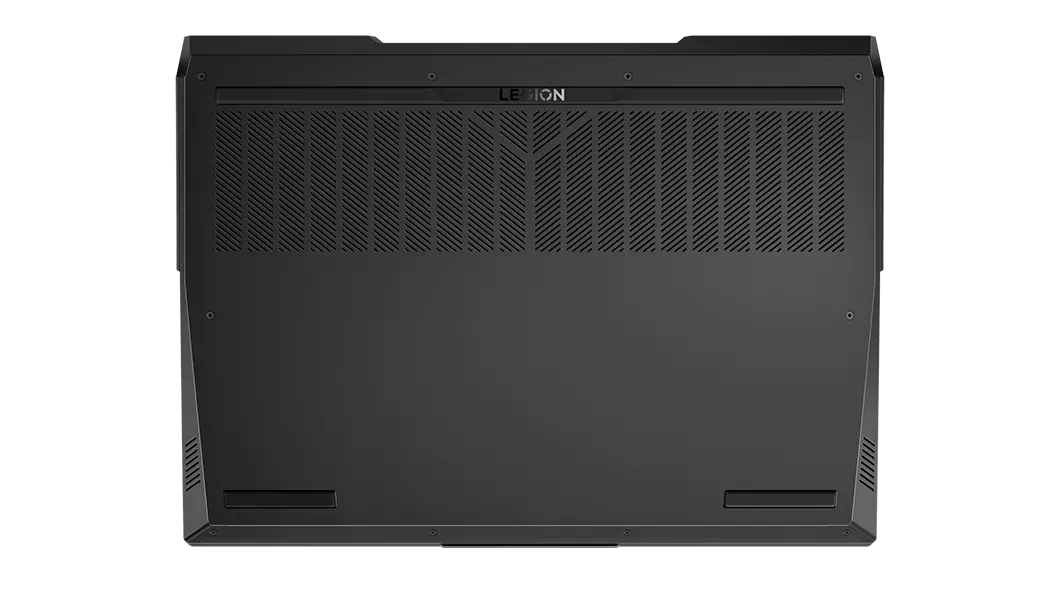 Rear cover of Lenovo Legion 5i Pro Gen 7 (16, Intel) gaming laptop, closed, showing vents