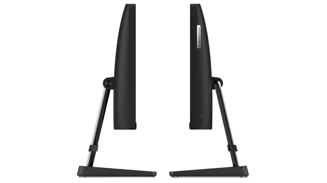 Two IdeaCentre AIO 3i Gen 6 (22, Intel) facing each other showing left and right side profile view