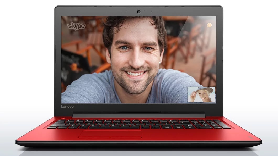 Lenovo Ideapad 310 (15, Intel) in Flamenco Red, Front View