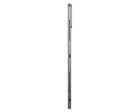 Profilo laterale del tablet Lenovo Tab Extreme, in verticale, che mostra il lato destro del dispositivo, con le porte USB-C 3.2 e USB-C 2.0
