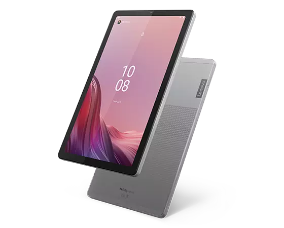 Zwei Lenovo Tab M9 Tablets, Ansicht von vorne und hinten