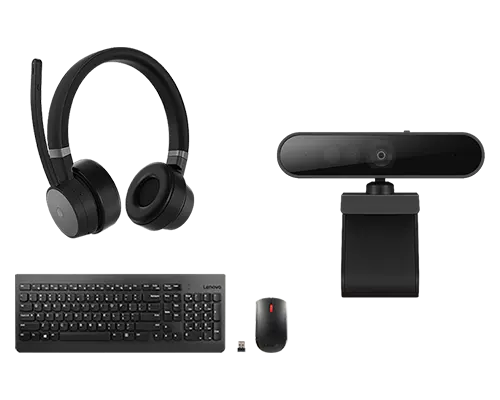Lenovo Work bundle 4 - Keyboard & Mouse, Webcam, Headset