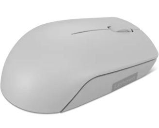 Lenovo 300 Wireless Compact Mouse (Arctic Grey) with battery